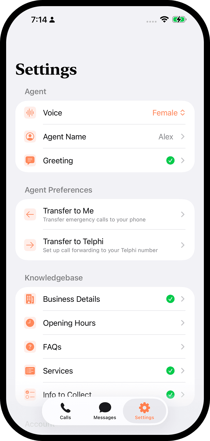 Telphi AI call summaries